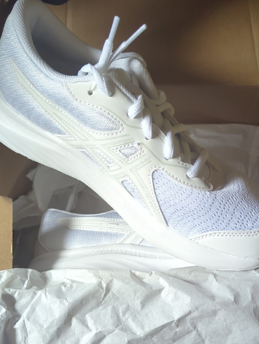 Asics Women's White Athletic Running Shoes - Picture 5 of 8